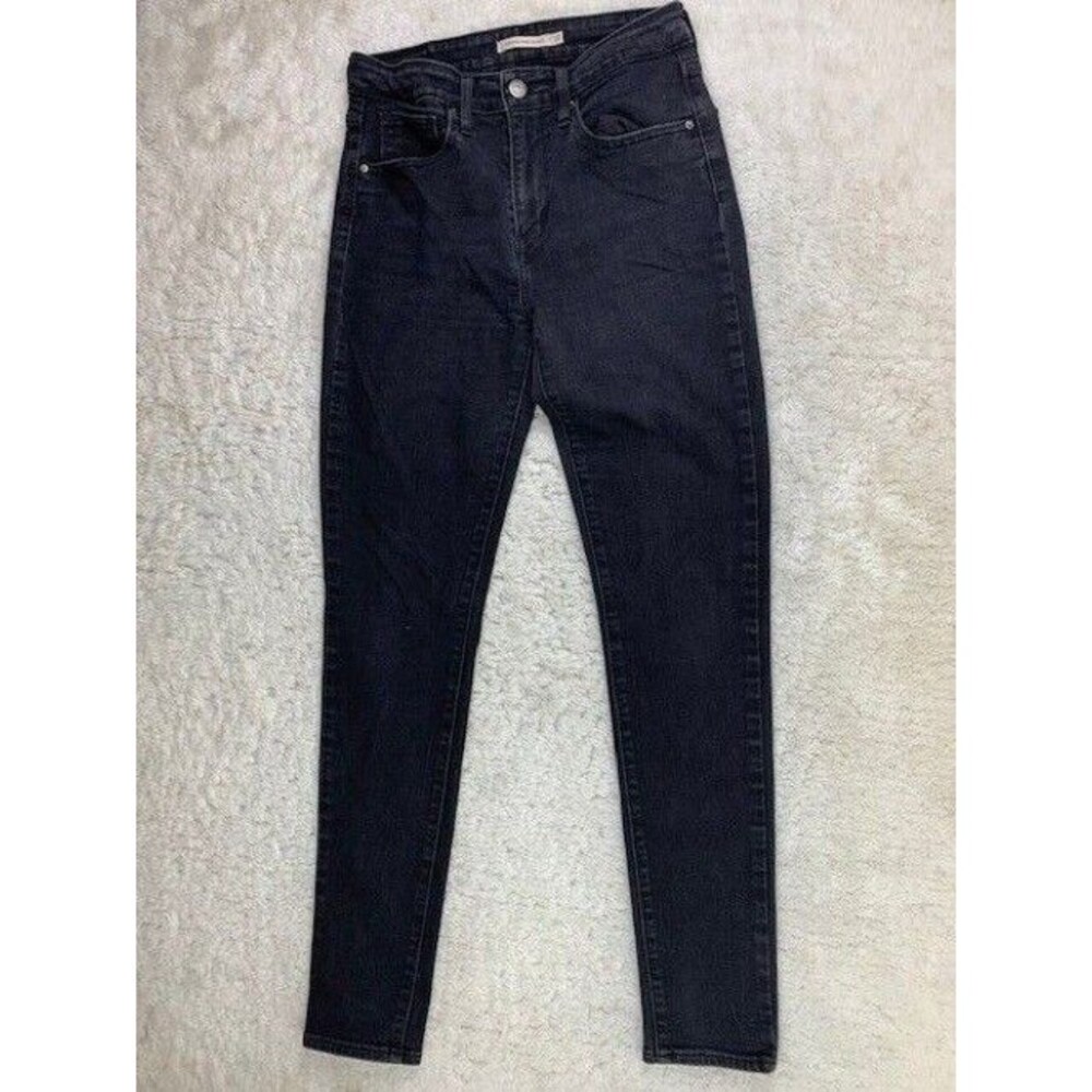 Levi 721 Size 27 Womens Jeans High Rise Skinny Black Stretch
